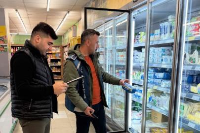 Demirözü’nde marketler denetlendi