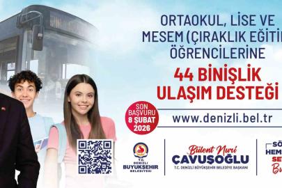 Denizli’de ulaşım desteğinde başvurular 8 Şubat’ta sona eriyor