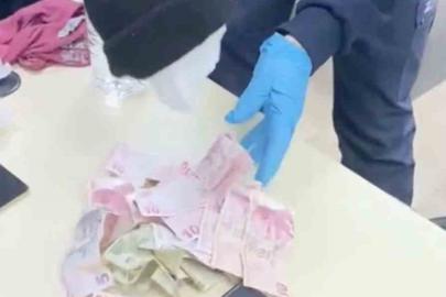 Dilencilik parasını çocuk bezine sakladılar