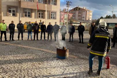 Dörtdivan ilçesinde polis ekiplerine yangın eğitimi verildi