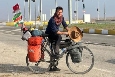 Dünya turundaki İtalyan gezginin Türkiye’deki ilk durağı Şanlıurfa oldu