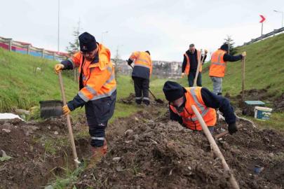 Düzce’de parklarda alt yapı çalışmaları sürüyor