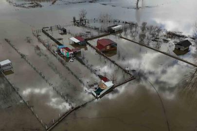 Edirne’de taşkının izleri havadan görüntülendi