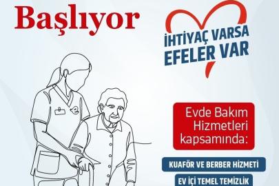 Efeler Belediyesi’nde evde bakım hizmetleri başlıyor