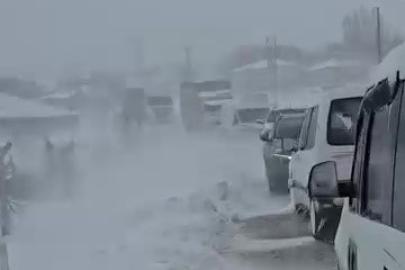 Elbistan-Darende kara yolu ulaşıma kapandı