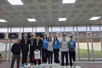 Erzincanlı sporcular Trabzon’daki havalı silahlar müsabakalarına damga vurdu