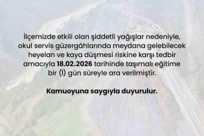 Feke’de taşımalı eğitime 1 gün ara verildi