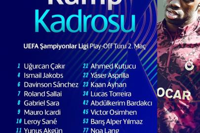 Galatasaray’ın Juventus maçı kadrosu belli oldu