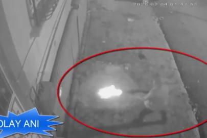 Garaja pompalı tüfekle ateş eden 2 şahıs tutuklandı: O anlar kamerada