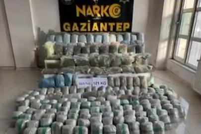 Gaziantep’te 121 kilo skunk ele geçirildi: 1 şahıs tutuklandı