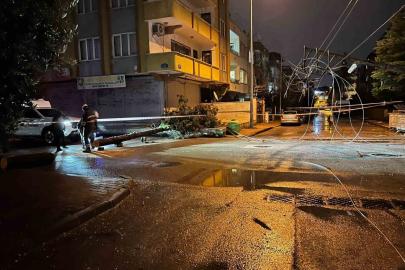 Gaziantep’te fırtına mesaisi