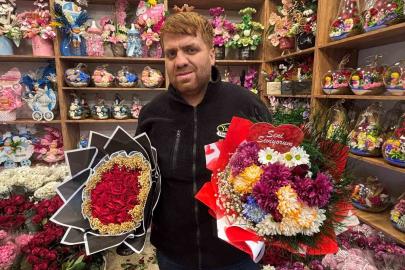 Gaziantep’teki çiçekçilerde 14 Şubat yoğunluğu