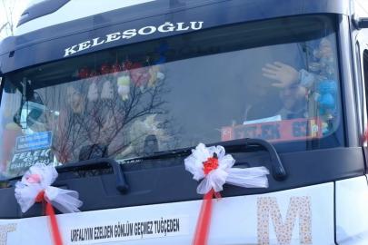 Gelini evinden tırı ile aldı