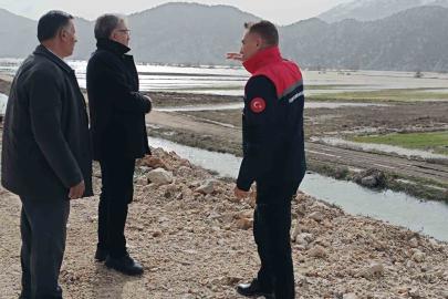 Gembos Ovası’nda taşkın sonrası inceleme