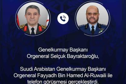 Genelkurmay Başkanı Bayraktaroğlu, Suudi Arabistanlı mevkidaşı Al-Ruwaili ile görüştü