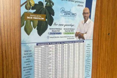 Germencik Belediyesi’nin imsakiyelerinde incir vurgusu