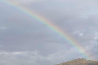 Gökkuşağı görsel güzellik oluşturdu