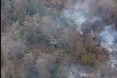 Görele’de örtü yangını korkuttu