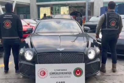 Gümrükten usulsüz geçirilen 65 lüks araca el konuldu: 22 gözaltı