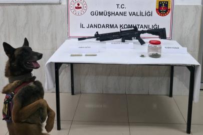 Gümüşhane’de jandarmadan uyuşturucu ve ruhsatsız silah operasyonu