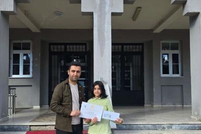 Hisarcık’ta resim yarışması ilçe birincisi Dereköy Şehit Fatih Seven Ortaokulu’ndan