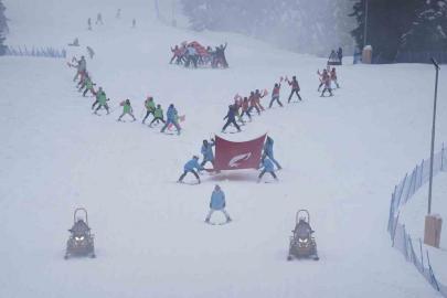 Ilgaz Dağı’nda Sevgililer Günü’nde düzenlenen festival yoğun ilgi gördü