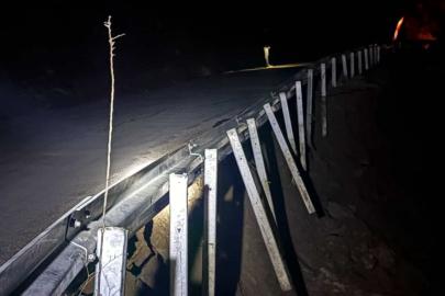 İncirliova’da yol çöktü, sürücülere uyarı yapıldı