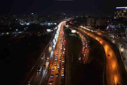 İstanbul Anadolu Yakası’nda trafik yoğunluğu yüzde 90’a ulaştı