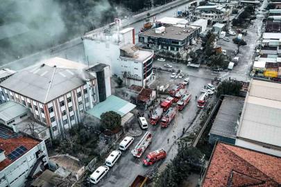 İzmir’de fabrikada çıkan yangın söndürüldü