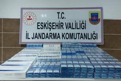 Jandarma 694 paket kaçak sigara ele geçirildi