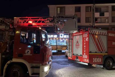 Kafenin mutfağında yanan yağ itfaiyeyi harekete geçirdi