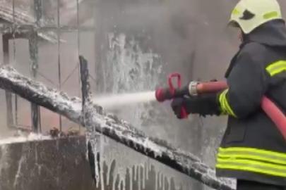 Kahramanmaraş’ta ahır yangını