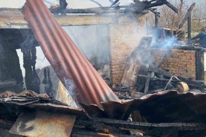 Karabük’te müştemilat yangını: 2 köpek yavrusu telef oldu