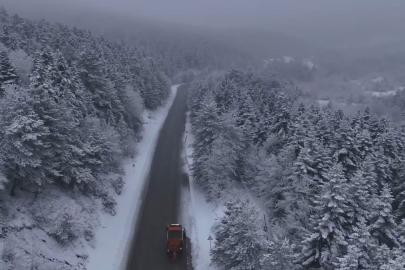 Karabük’ün yüksek kesimleri yeniden beyaza büründü