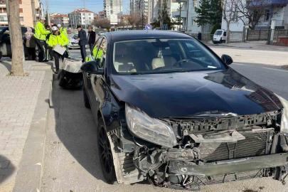 Karaman’da ciple otomobil çarpıştı: 1 yaralı