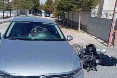 Karapınar’da otomobille motosiklet çarpıştı: 1 yaralı