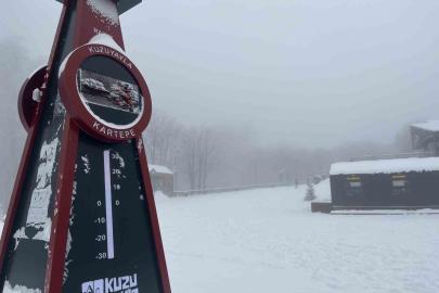 Kartepe’de kar yeniden etkisini gösterdi