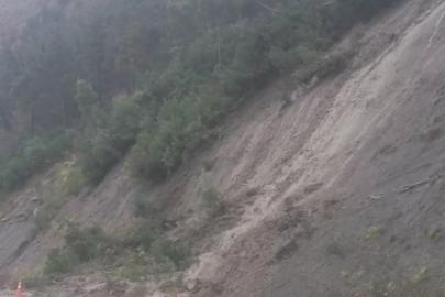 Kastamonu’da yağışların ardından heyelanlar meydana geldi