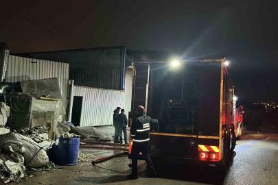 Kocaeli’de metal işleme atölyesinde yangın