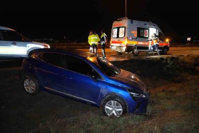 Kontrolden çıkan otomobil şarampole devrildi, sürücü kayıplara karıştı