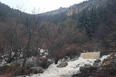 Konya’da Aygırdibi kaynağı erken coştu
