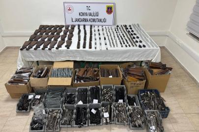 Konya’da jandarmadan 7 ayrı silah operasyonu: 3 tutuklama