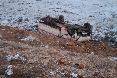 Konya’da kamyonet şarampole devrildi: 4 yaralı