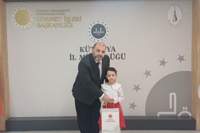 Kütahya’da 4-6 yaş Kur’an Kursu öğrencileri İstiklal Marşı Yarışması’nda dereceye girdi