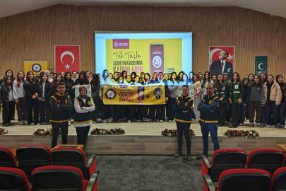 Lise öğrencilerine KADES uygulaması tanıtıldı
