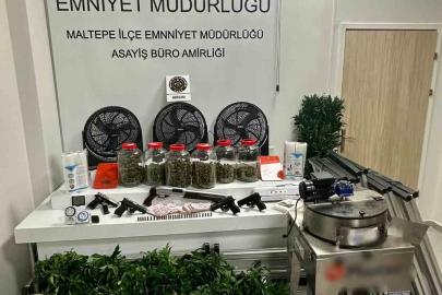 Maltepe’de bir uyuşturucu serası dronla tespit edildi: 3 gözaltı