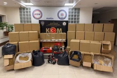 Manisa’da 1 milyon makaron ele geçirildi