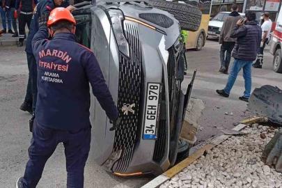 Mardin’de devrilen cipteki 2 kişi yaralandı