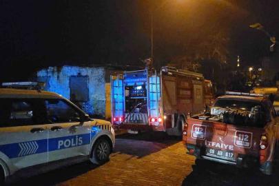 Metruk binadaki yangın korkuttu