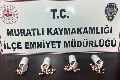 Muratlı’da uyuşturucu operasyonu: 210 sentetik hap ele geçirildi